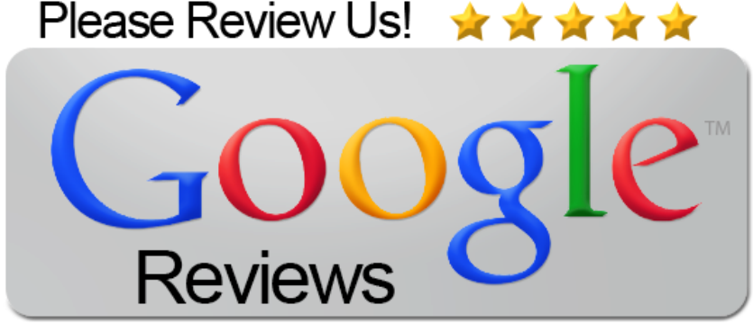 Please Review us on Google, with Google logo